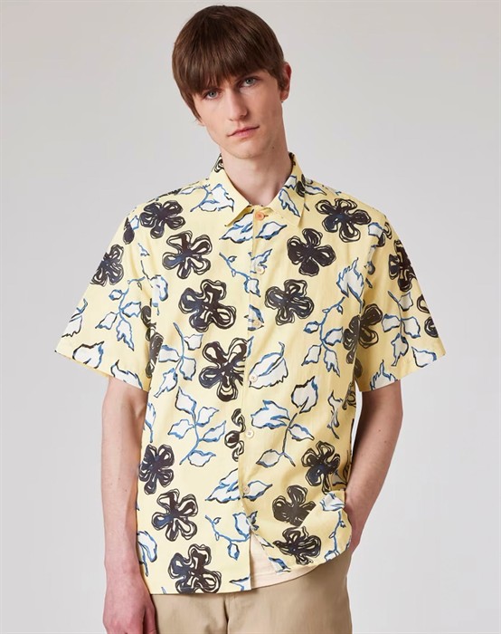 Casual Fit Flower Skjorte 